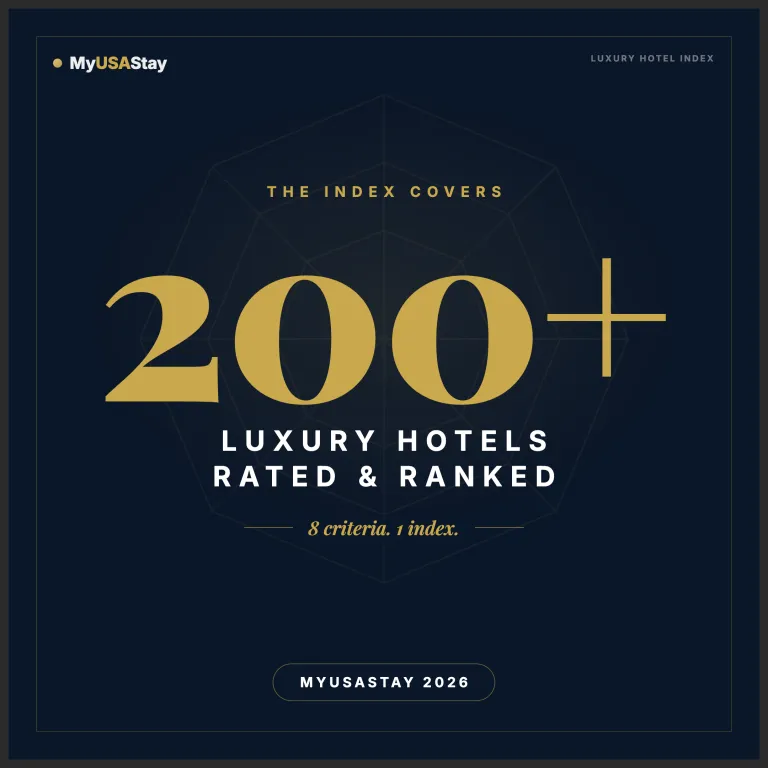We rated 200+ luxury hotels on 8 criteria. Here is how America's finest rank.